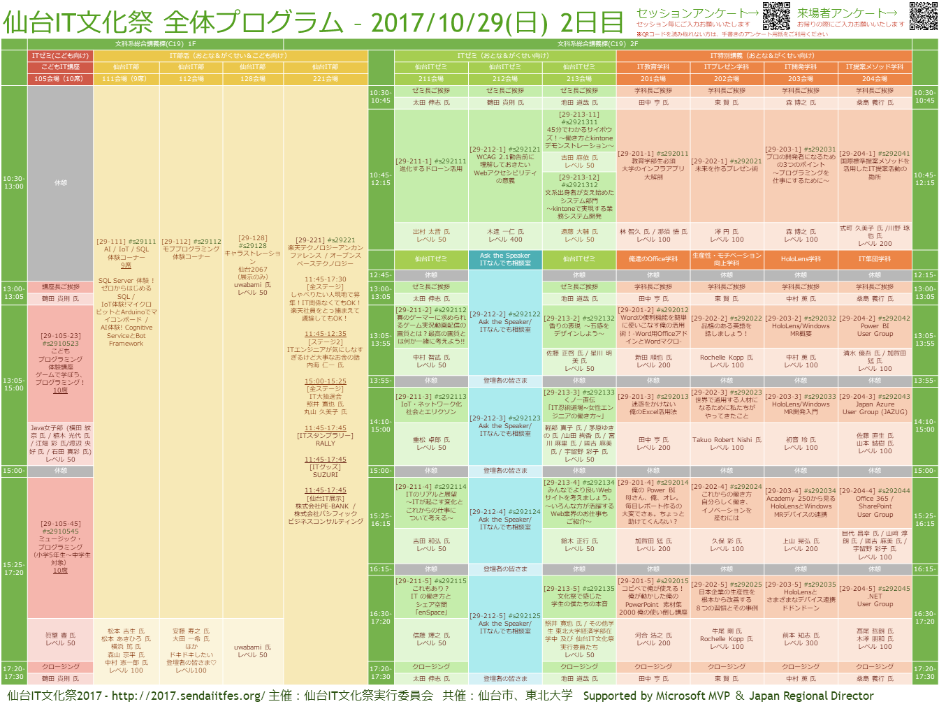 2017/10/29(日)2日目